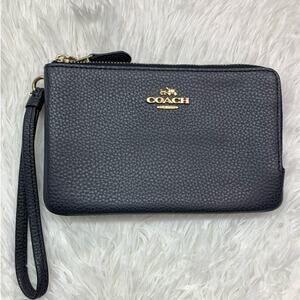 COACH Double Zipper Wristlet